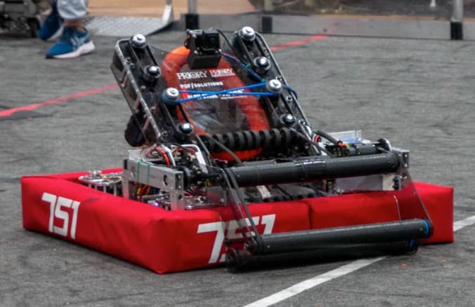 The 2024 intake mounted on the full robot