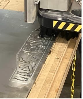 The elevator billet parts being machined