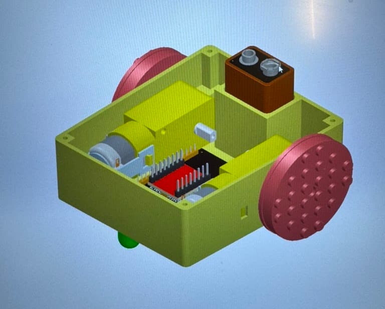 CAD model of the RoboForAll chassis