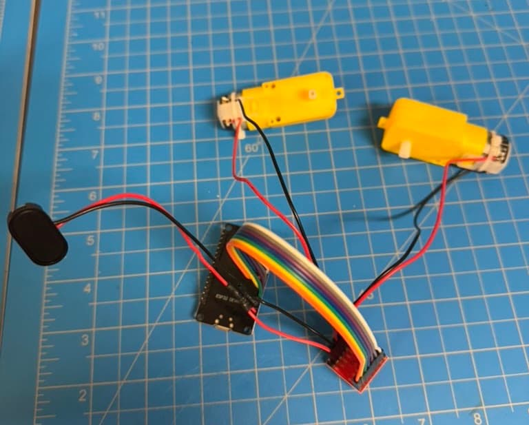 Bench-testing the RoboForAll electronics