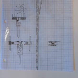 First sketches of the climbing robot