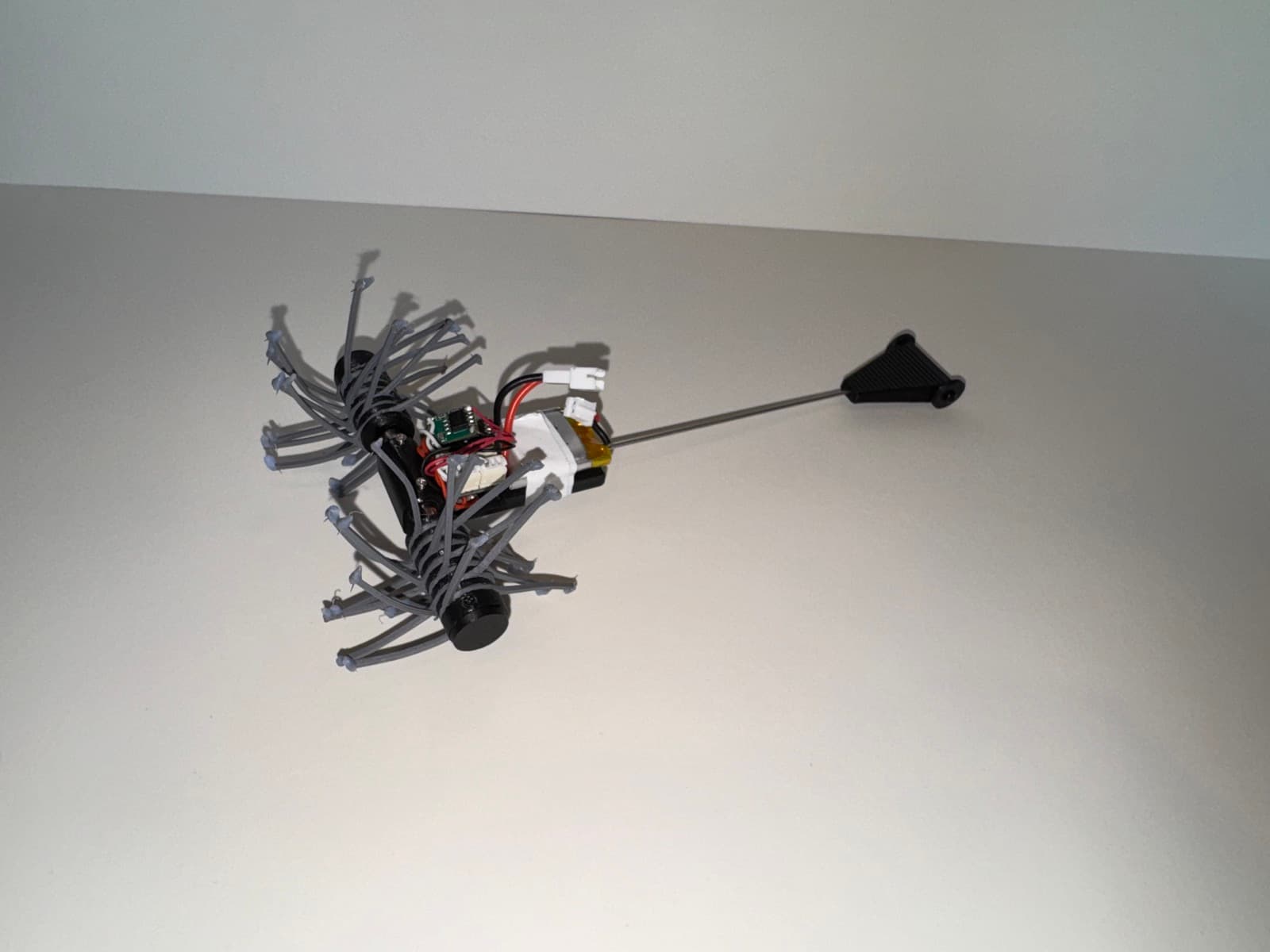 The finished microspine climbing robot
